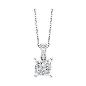 14KT White Gold & Diamond Tru Reflection Neckwear Pendant  - 1/3 ctw