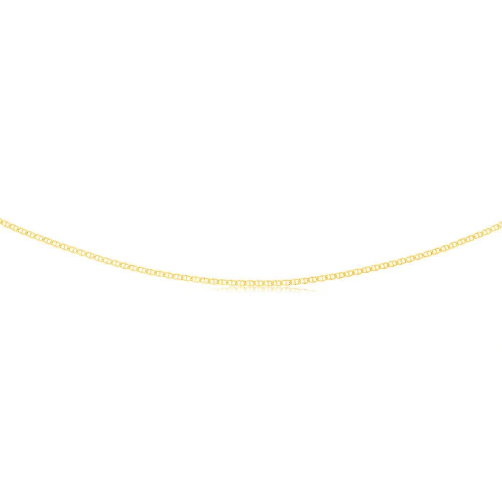 9ct Dazzling Yellow Gold Silver Filled Anchor Chain