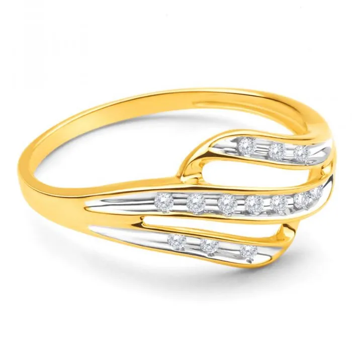 9ct Yellow Gold Diamond Alluring Ring