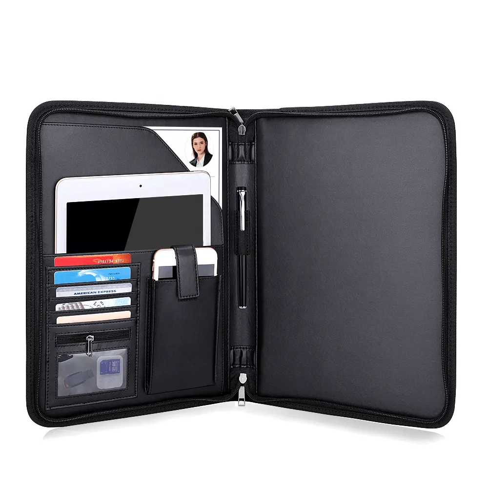 A4 Zipper Portfolio with Tablet Pocket