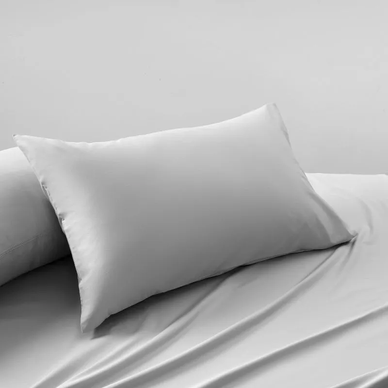 Accesorize Bamboo Cotton Grey Standard Pillowcase Pair