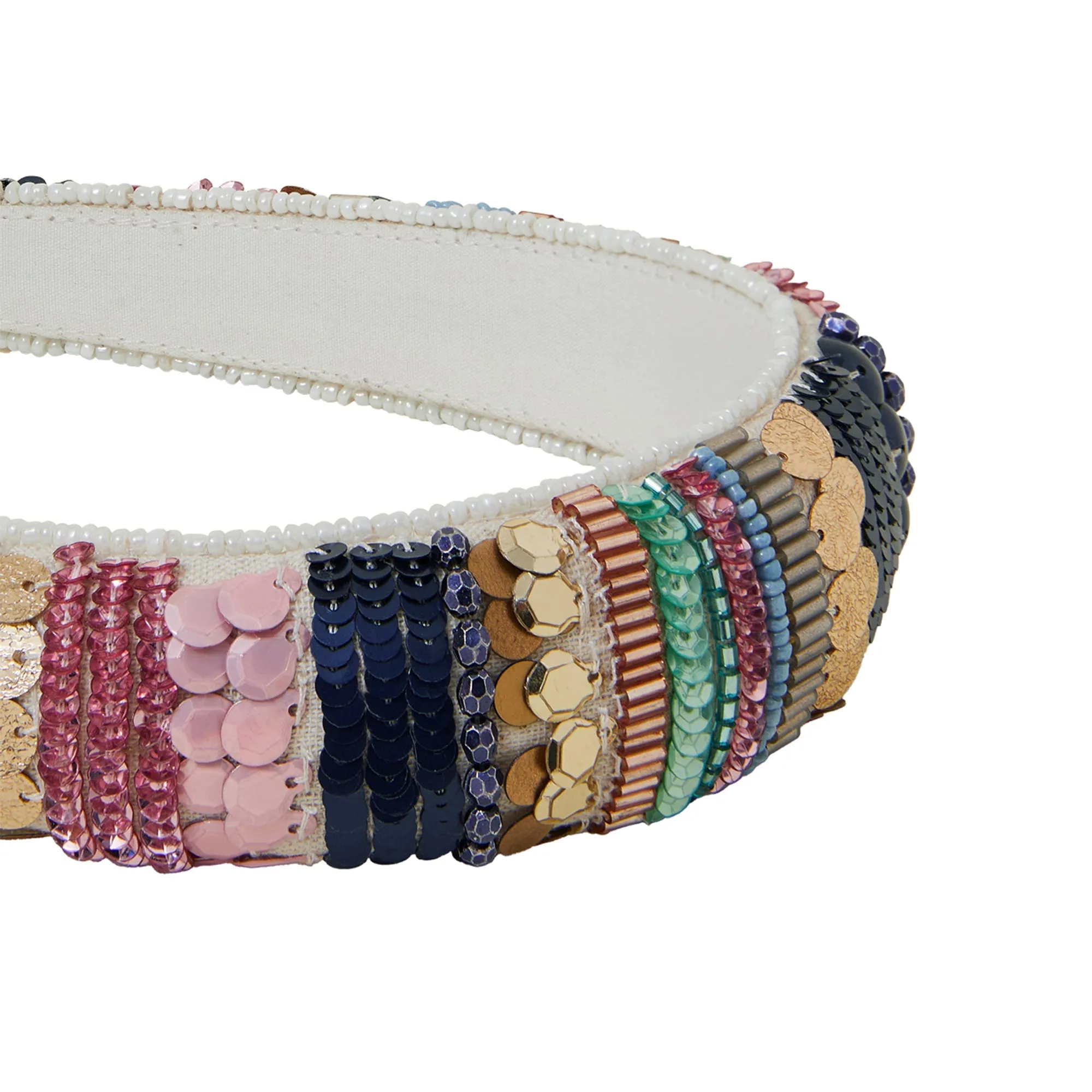 Accessorize London Women's Beaded Sequin Padded Headband