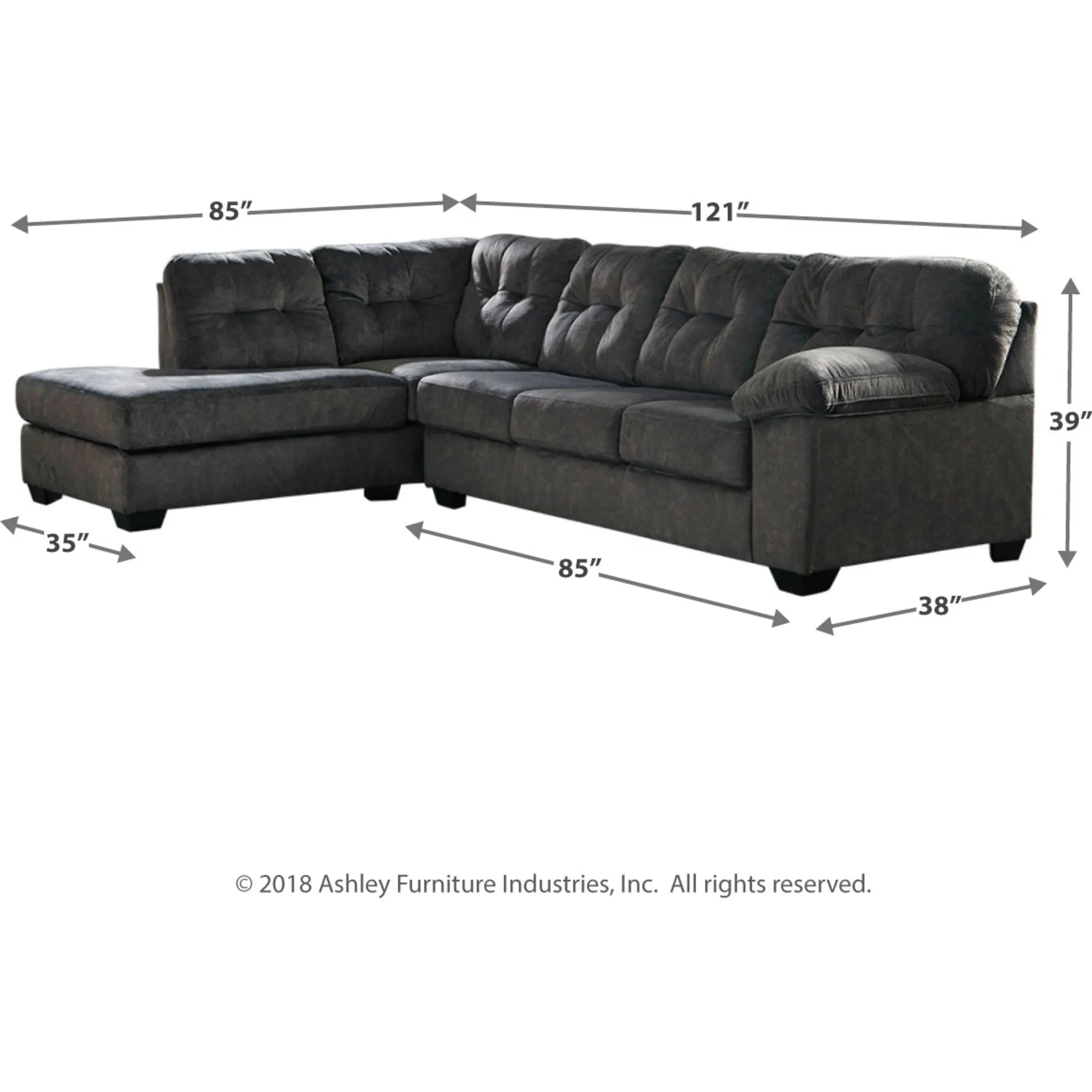 Accrington 2 Piece Sleeper Sectional with Chaise