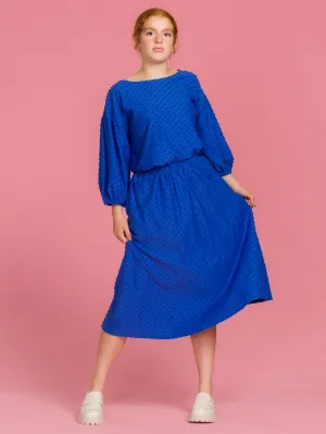 Ana Skirt Dazzling Blue Dot