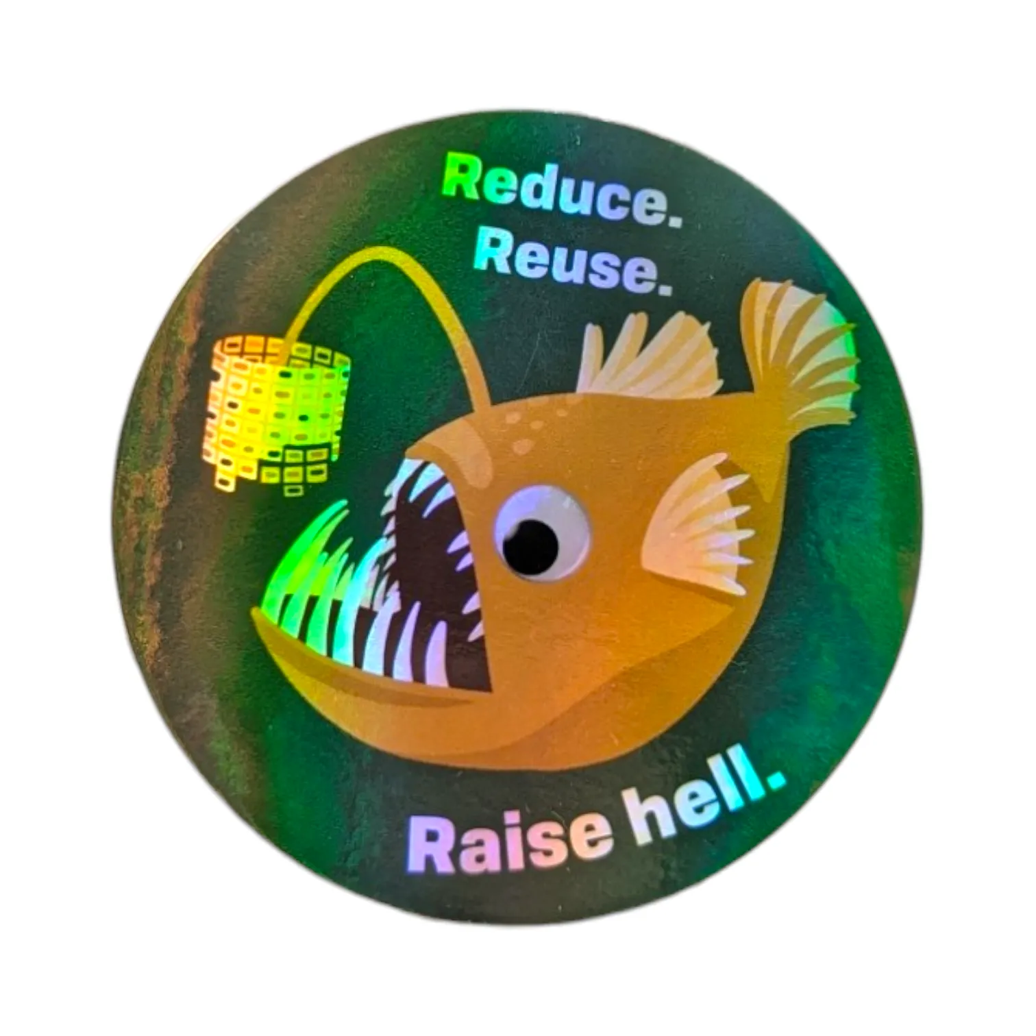 Angler Fish Raise Hell Sticker