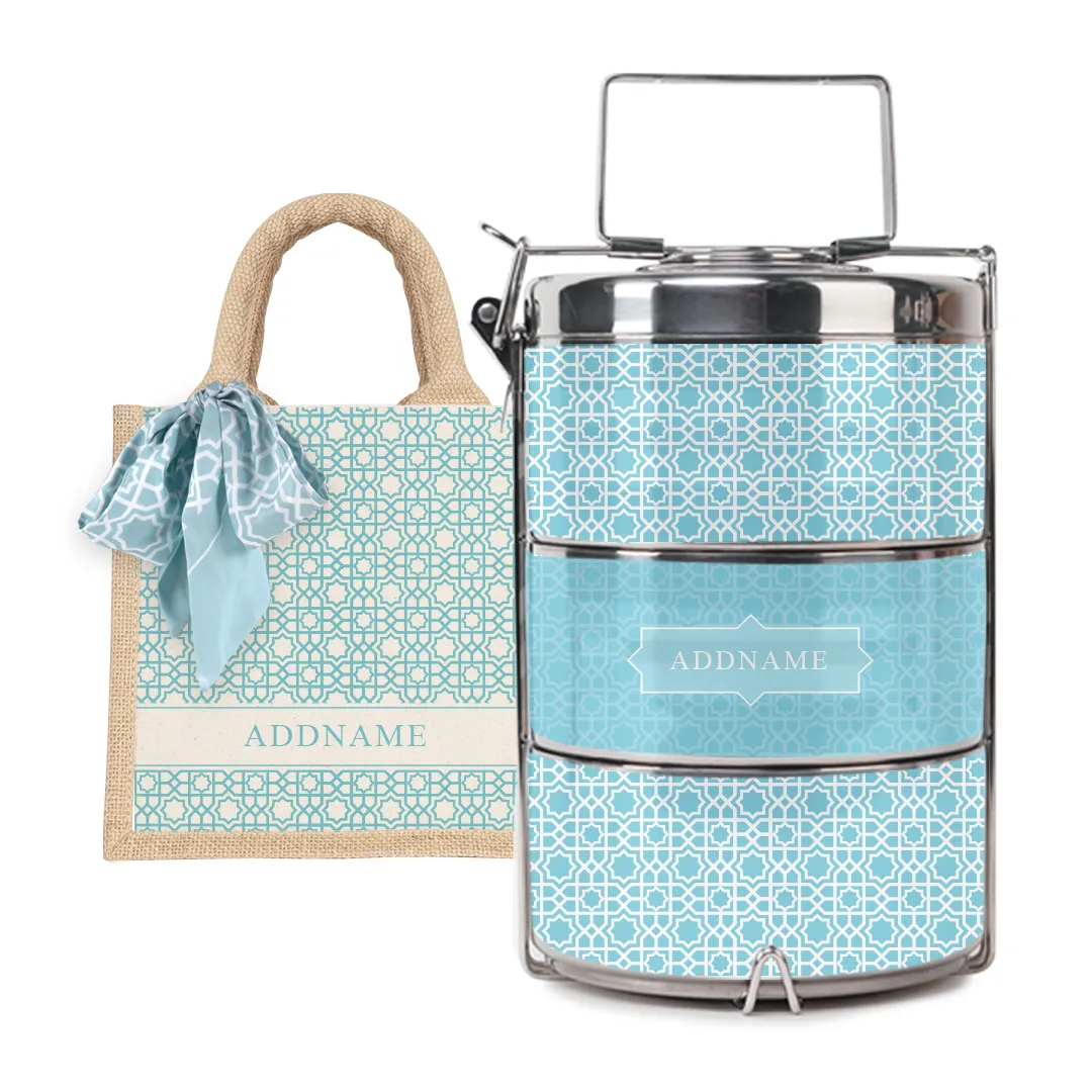 Annas Series - Sky Blue Tiffin Carrier