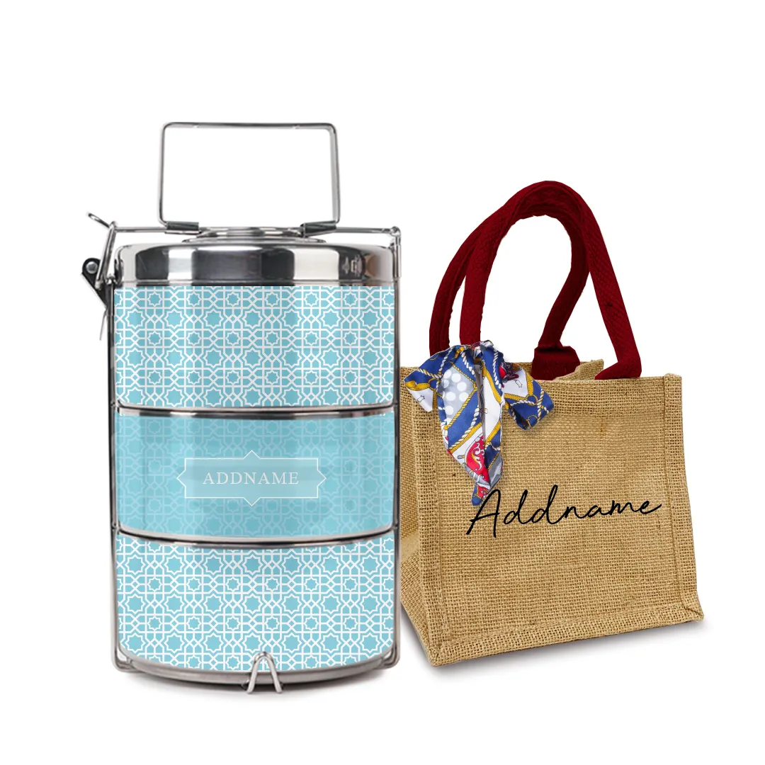 Annas Series - Sky Blue Tiffin Carrier