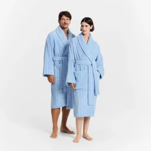 AVEN Australian Cotton Bath Robe SKYLIGHT STRIPE by Sheridan