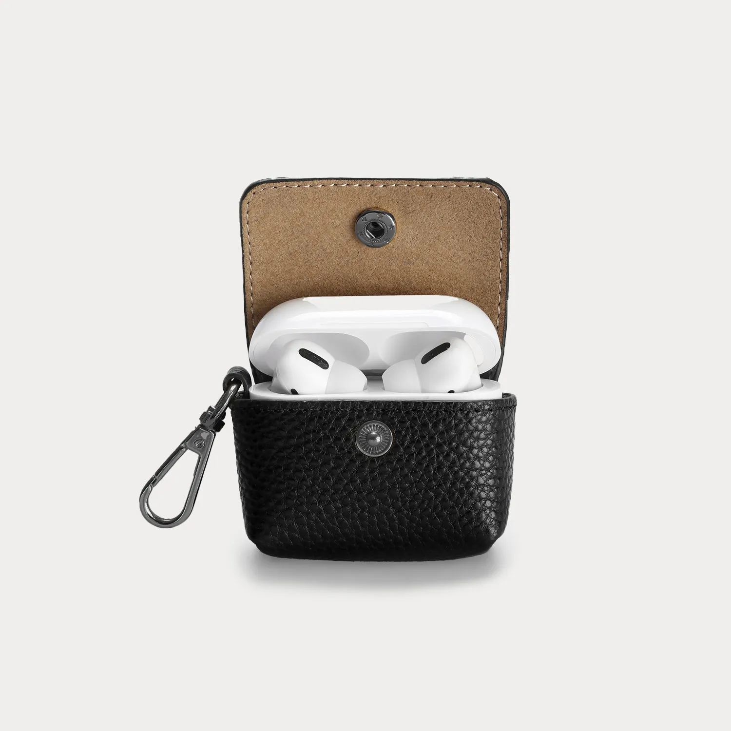 Avery AirPods Clip-On Pouch - Black/Pewter