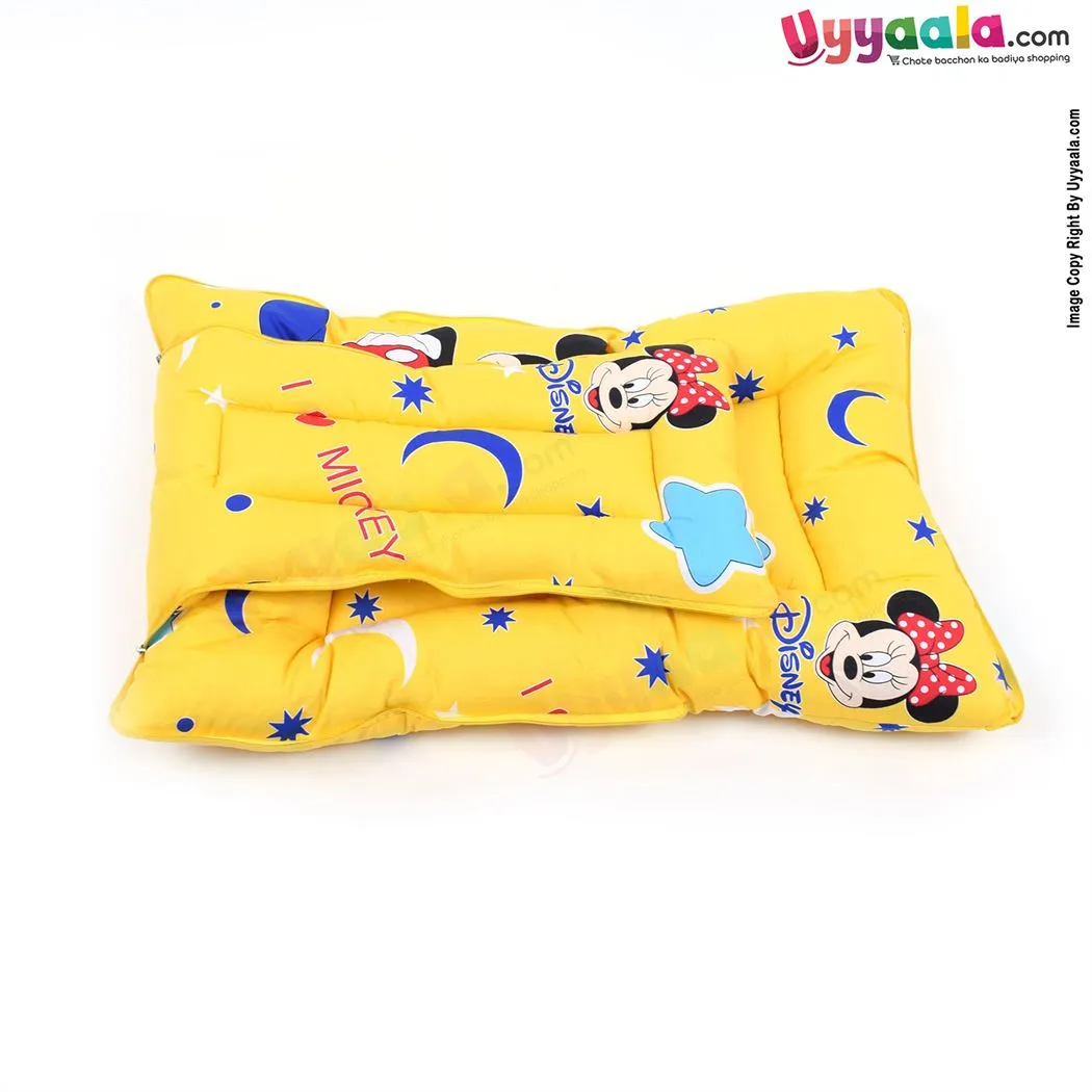 Baby Sleeping Bag Premium Cotton Mickey Mouse Print, 0-12m Age - Yellow