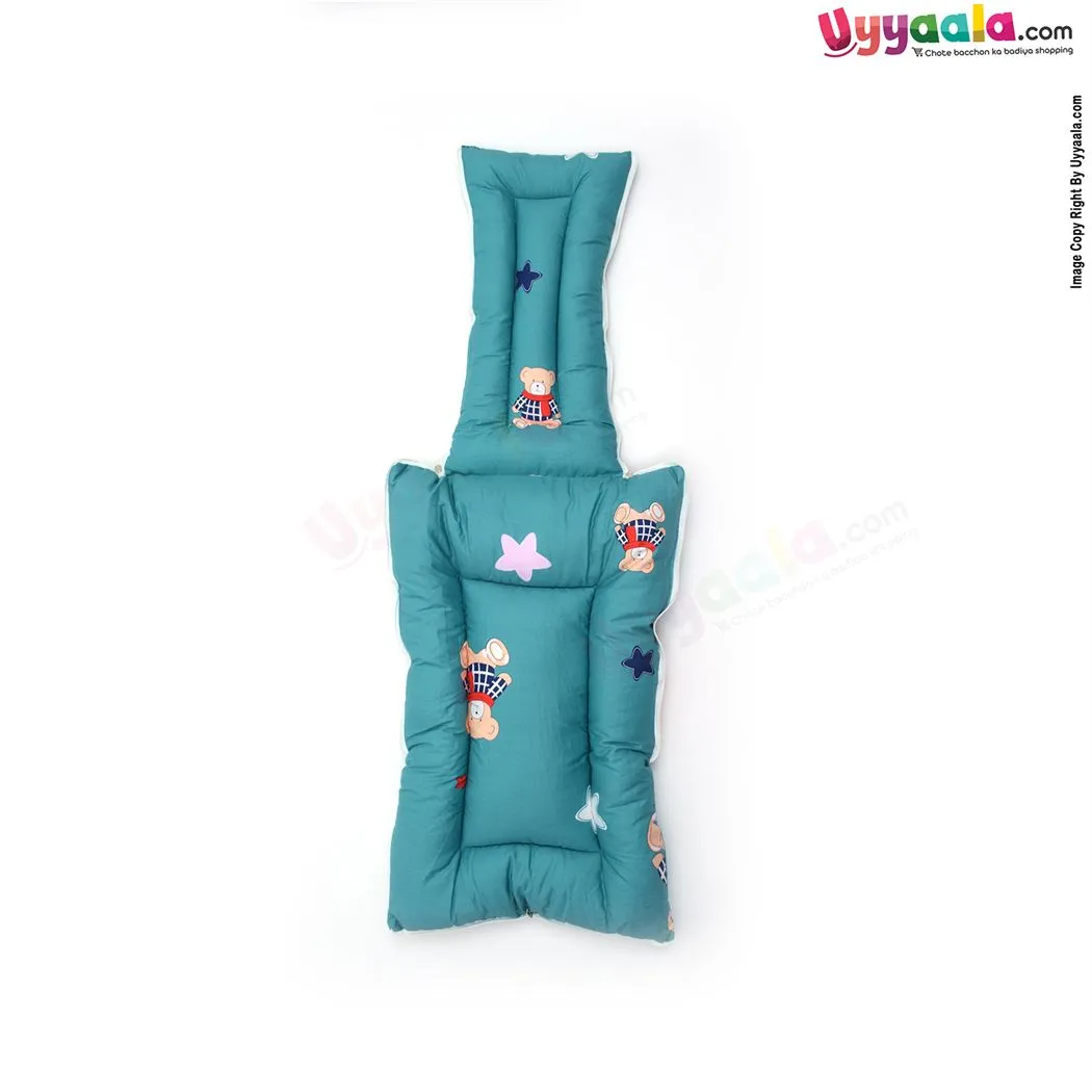 Baby Sleeping Bag Premium Cotton With Bear & Star Print, 0-12m Age - Green