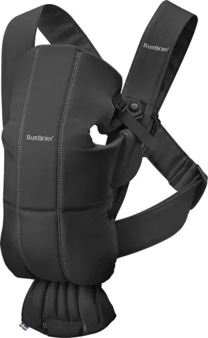 BabyBjörn Baby Carrier Mini Cotton, Black