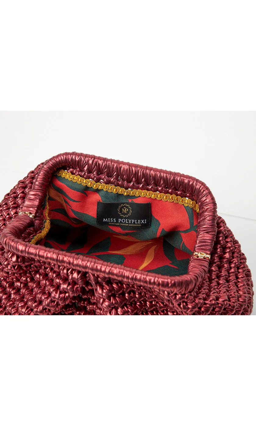 Basilica Clutch -  Rouge Red