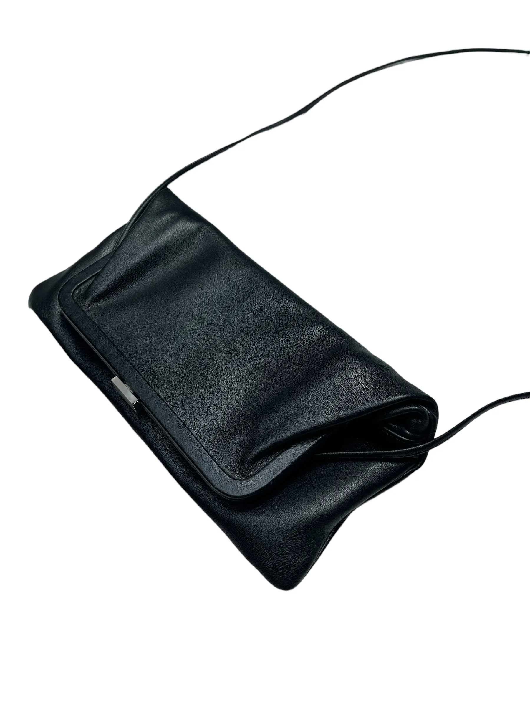 Black Leather Pochette