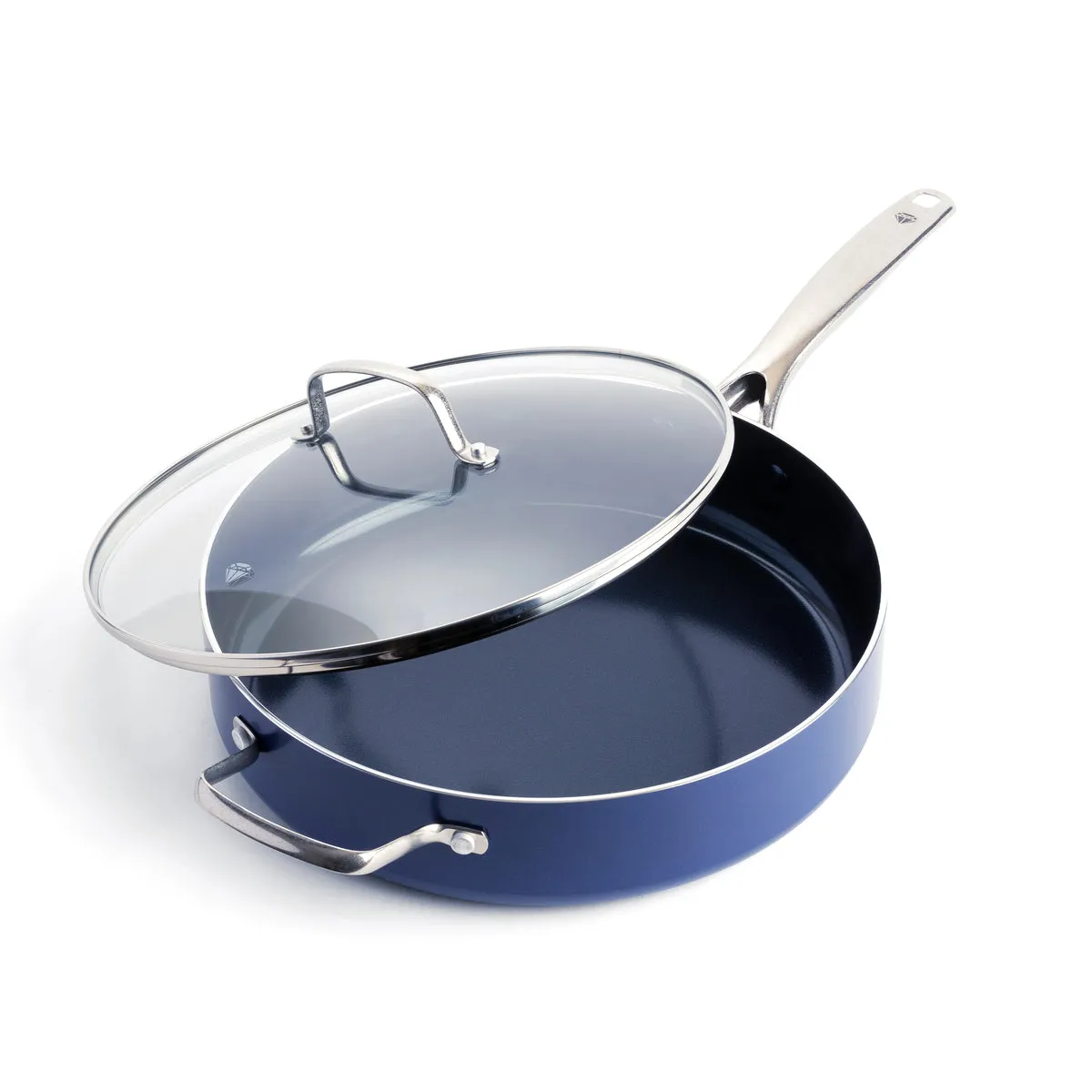 Blue Diamond Classic 5-Quart Sauté Pan with Lid and Helper Handle