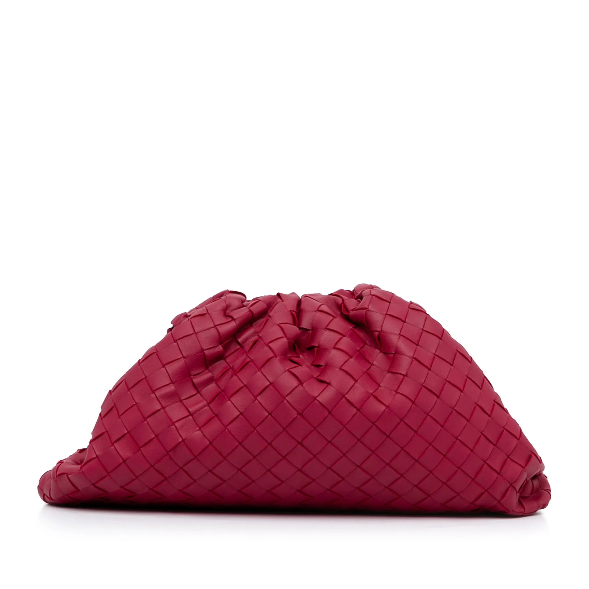 Bottega Veneta The Pouch Pink Intrecciato Leather