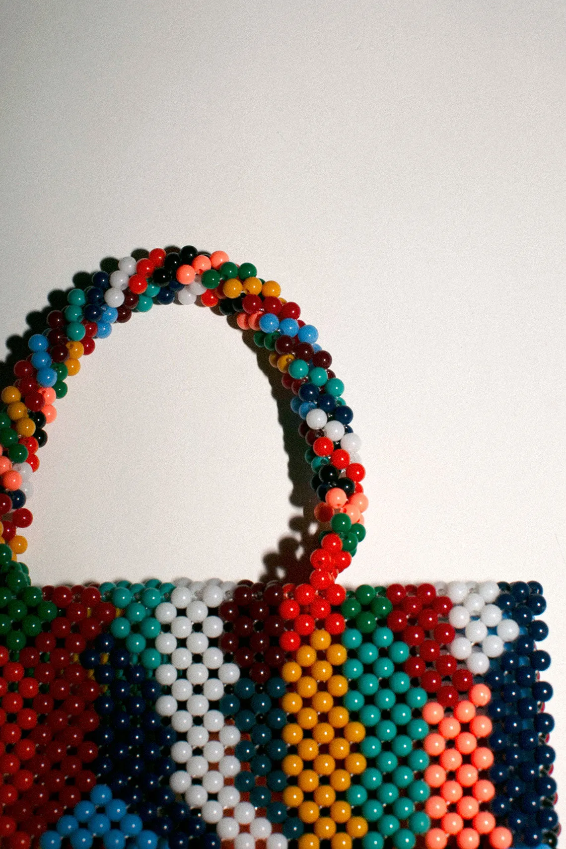 Brain Waves Beaded Bag