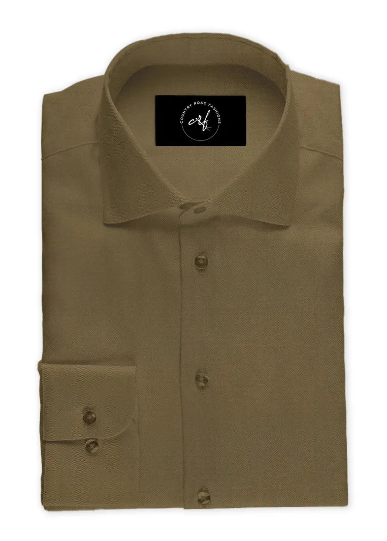 Brown Poplin Shirt