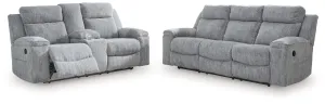 Buntington Pewter Reclining Living Room Set