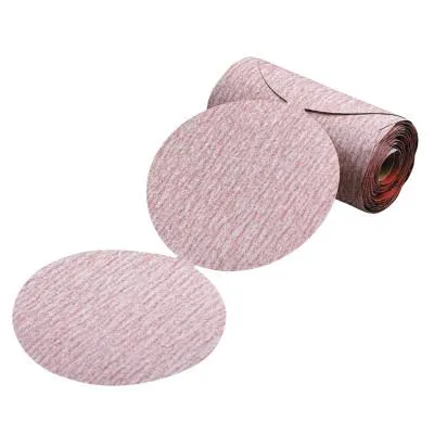 Carborundum Premier Red Aluminum Oxide Dri-Lube Paper Discs, 3 1/2 in Dia., P220 Grit, 05539520619