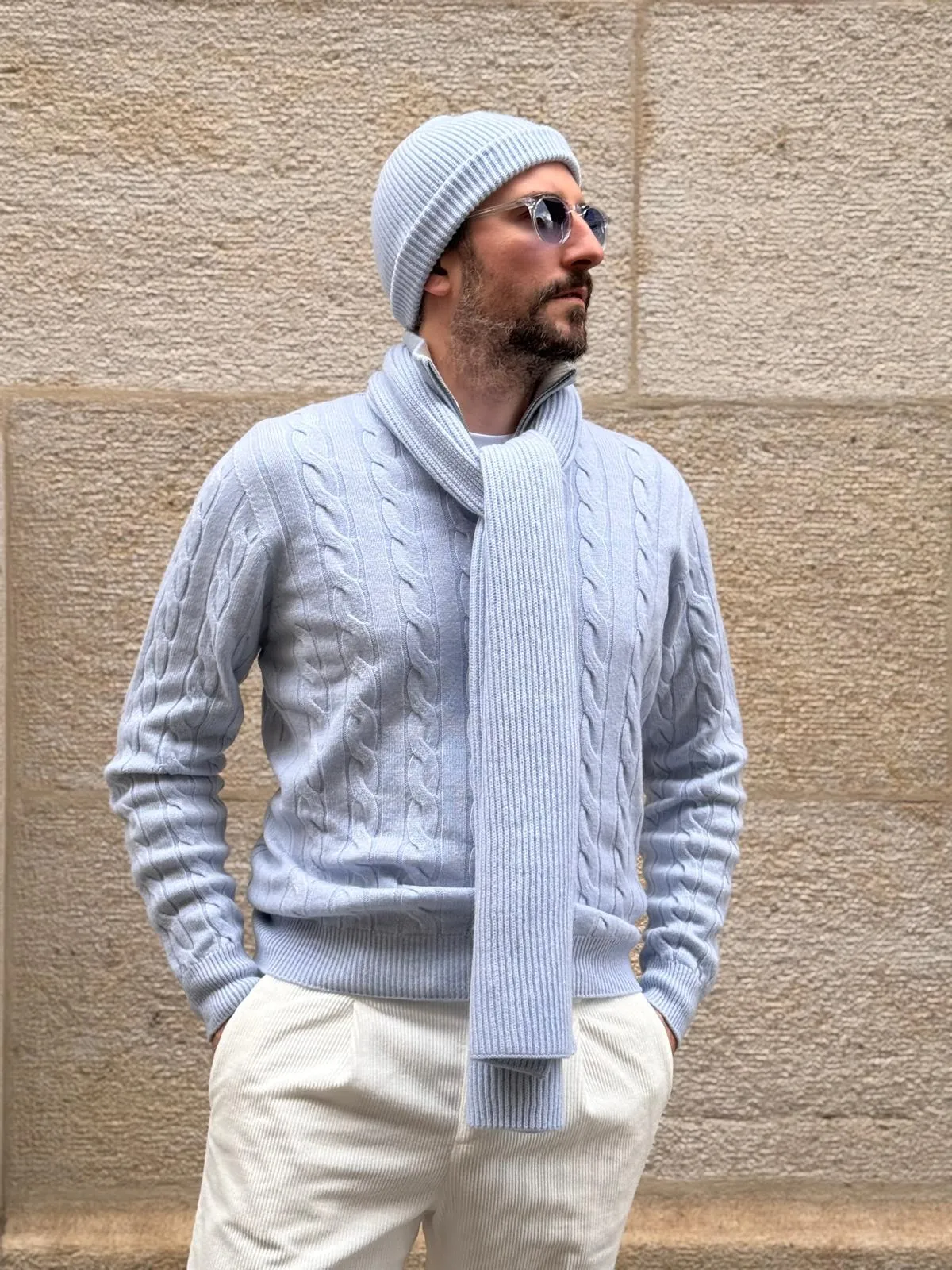 Chalet sweater - Light Blue