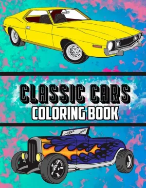 Classic Cars Coloring Book