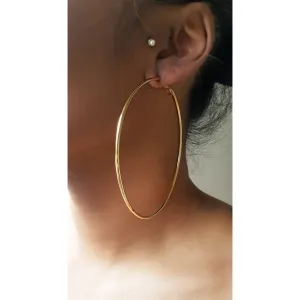 Classic Gold Hoop Earrings (LARGE)