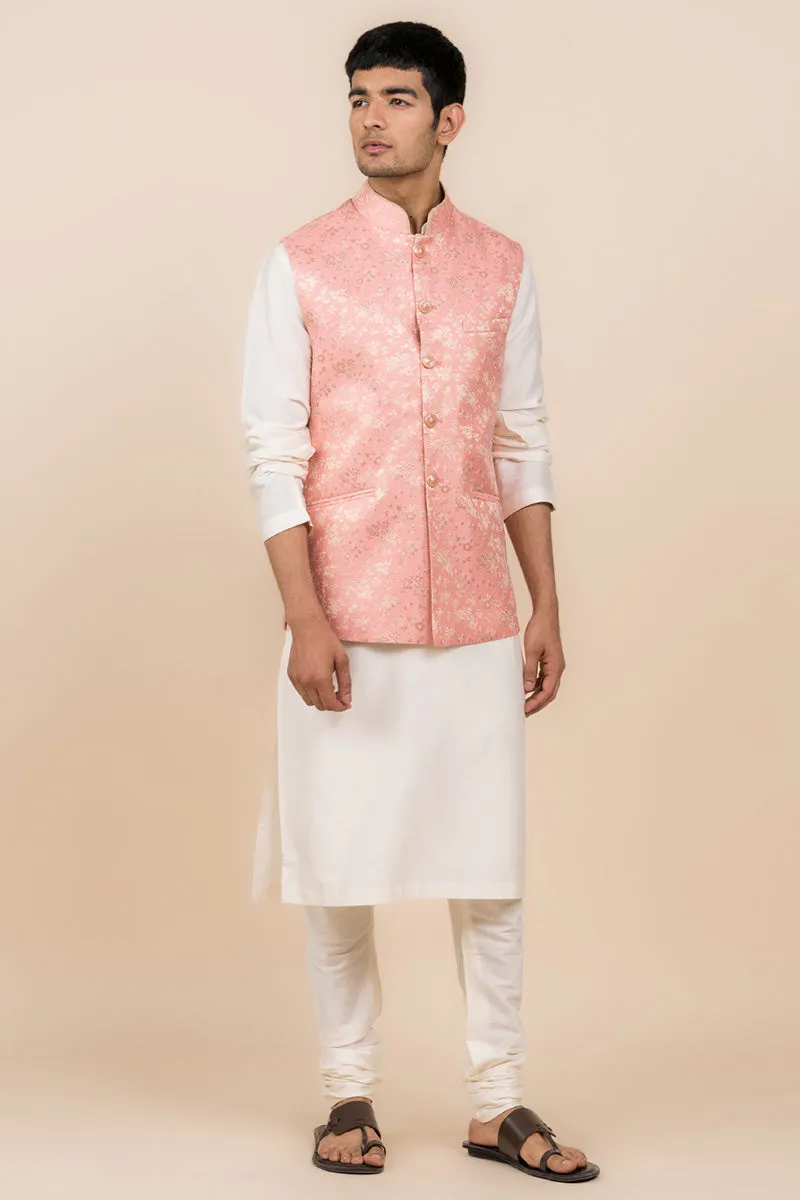 Classic Peach Brocade Bundi