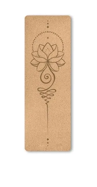 Cork Yoga Mat with Bag | Compostable Yoga Mat | 72" x 24" | 5mm thickness