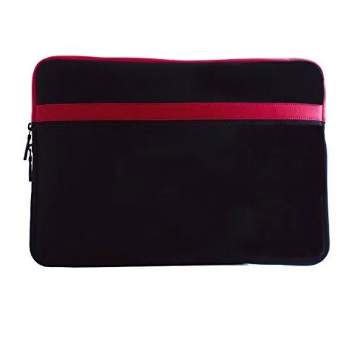 Credo 10" 10.5" 10.6" inch Black / Red Water Resistant Neoprene Tablet Sleeve Laptop Pouch Cover Carrying Case Briefcase 10.1 Inch for Samsung Galaxy Tab A SM-T580 / Tab S3 / Huawei MediaPad M2 / MediaPad T1 10 / MediaPad 10 Link