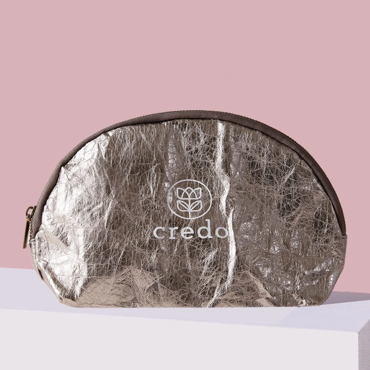 Credo Metallic Makeup Bag