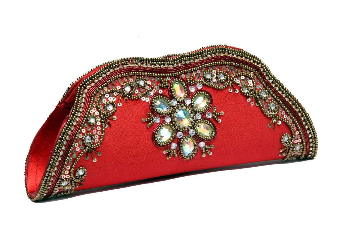 Crystal and Bead Work Clutch