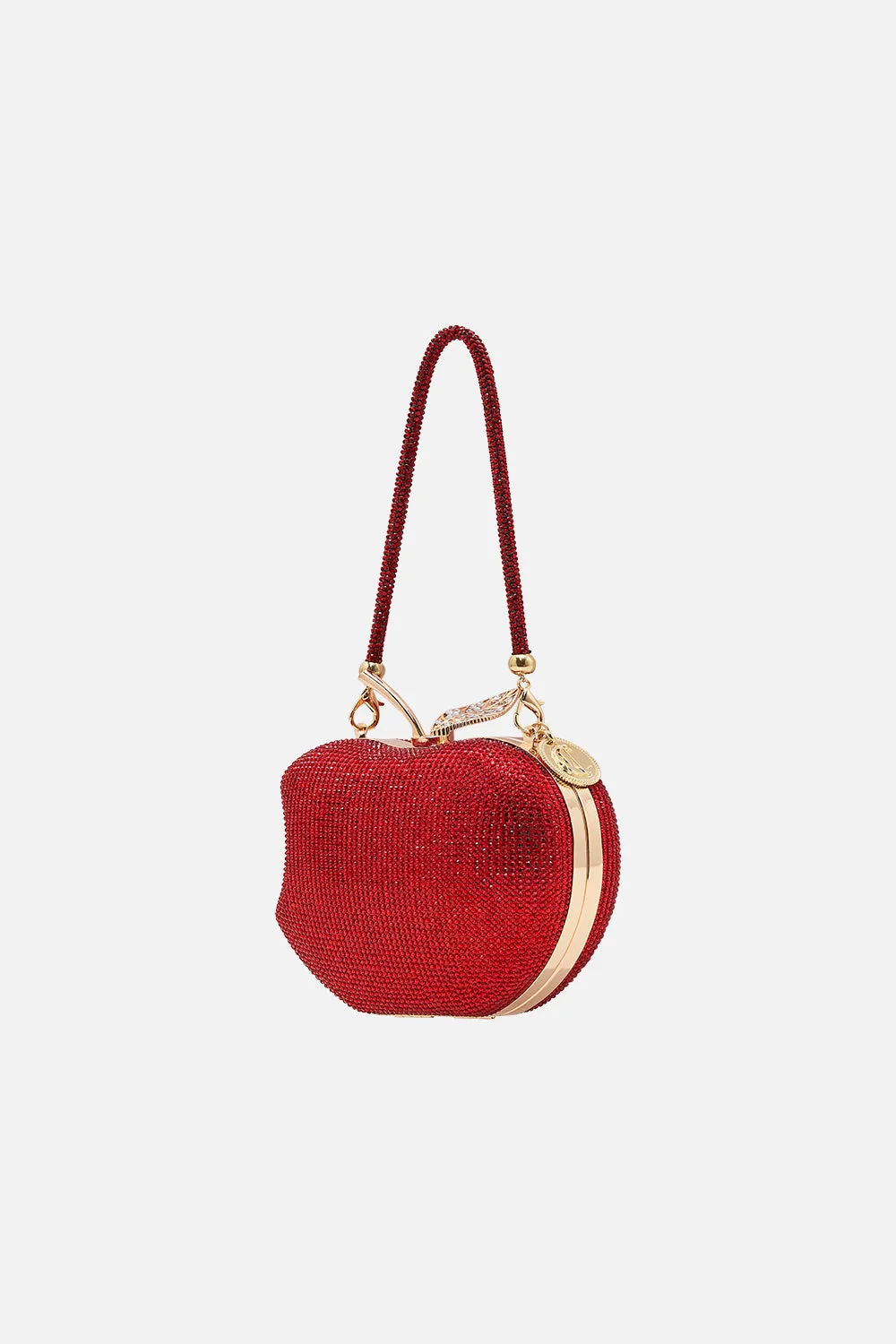 CRYSTAL APPLE CLUTCH BAG JUST ONE BITE SNOW WHITE