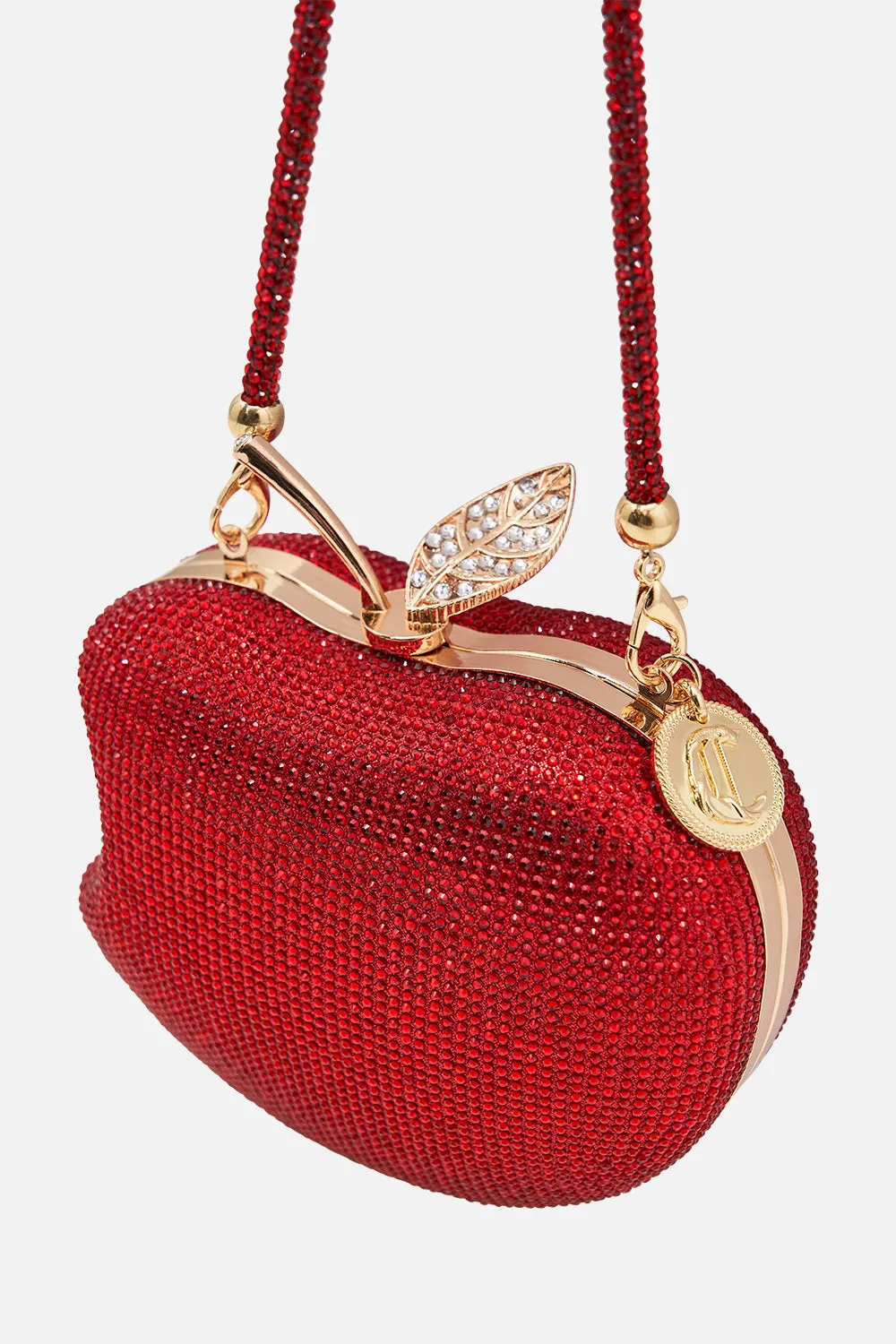 CRYSTAL APPLE CLUTCH BAG JUST ONE BITE SNOW WHITE