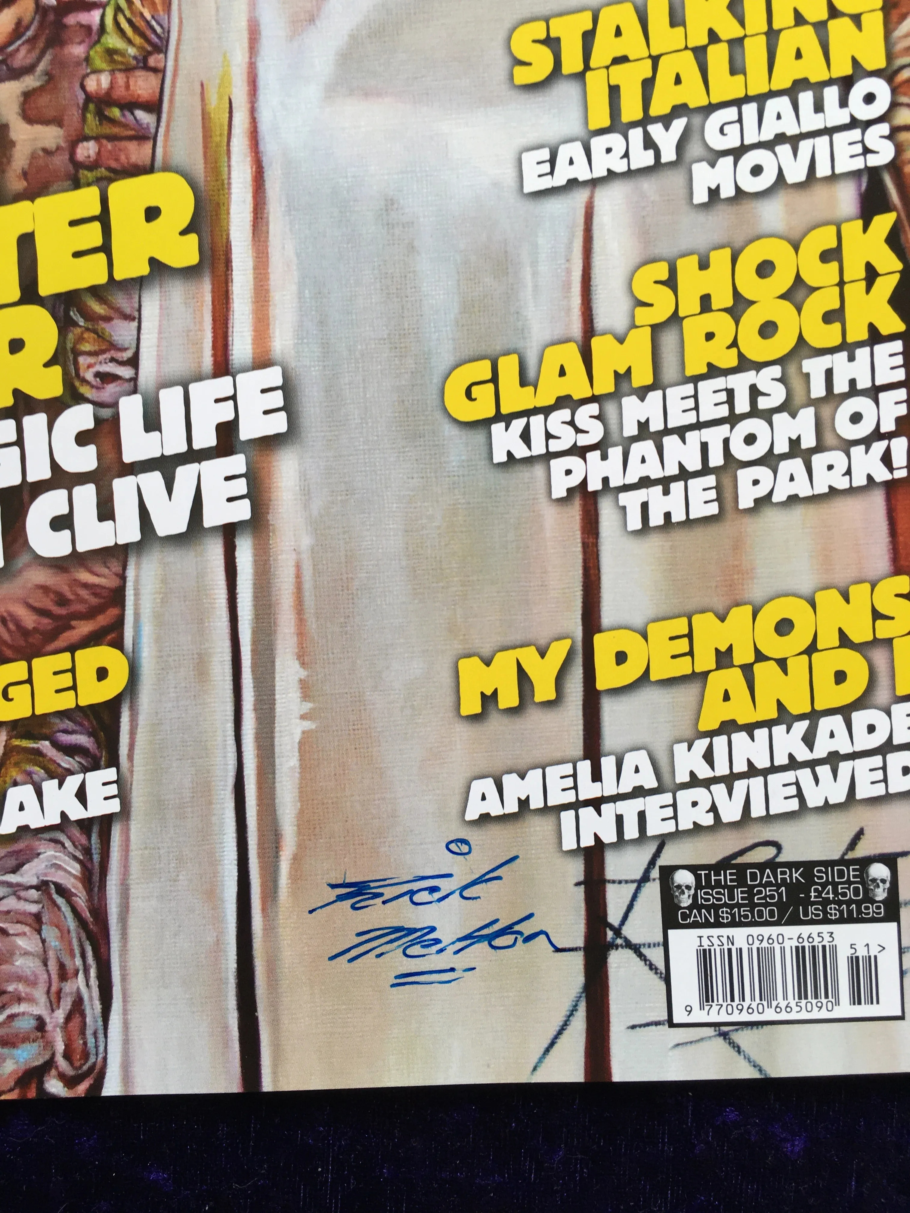 Darkside Magazine Back Issue 251 Signed by Cover Artist Rick Melton