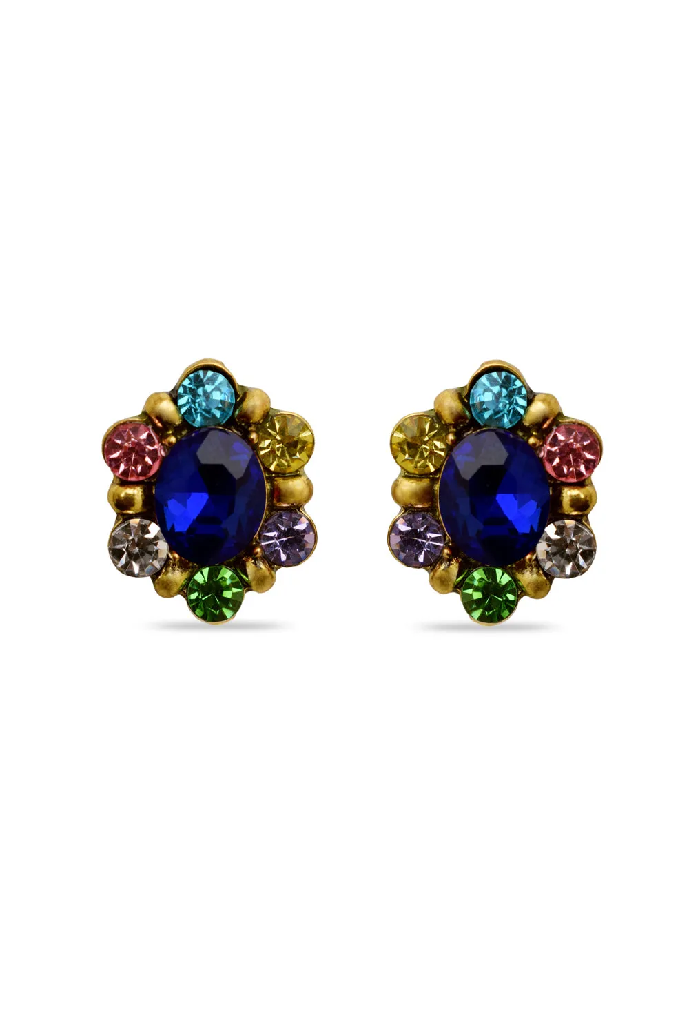 Dazzle Shine Blue Designer Earrings