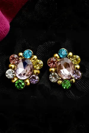 Dazzle Shine Pink Designer Earrings