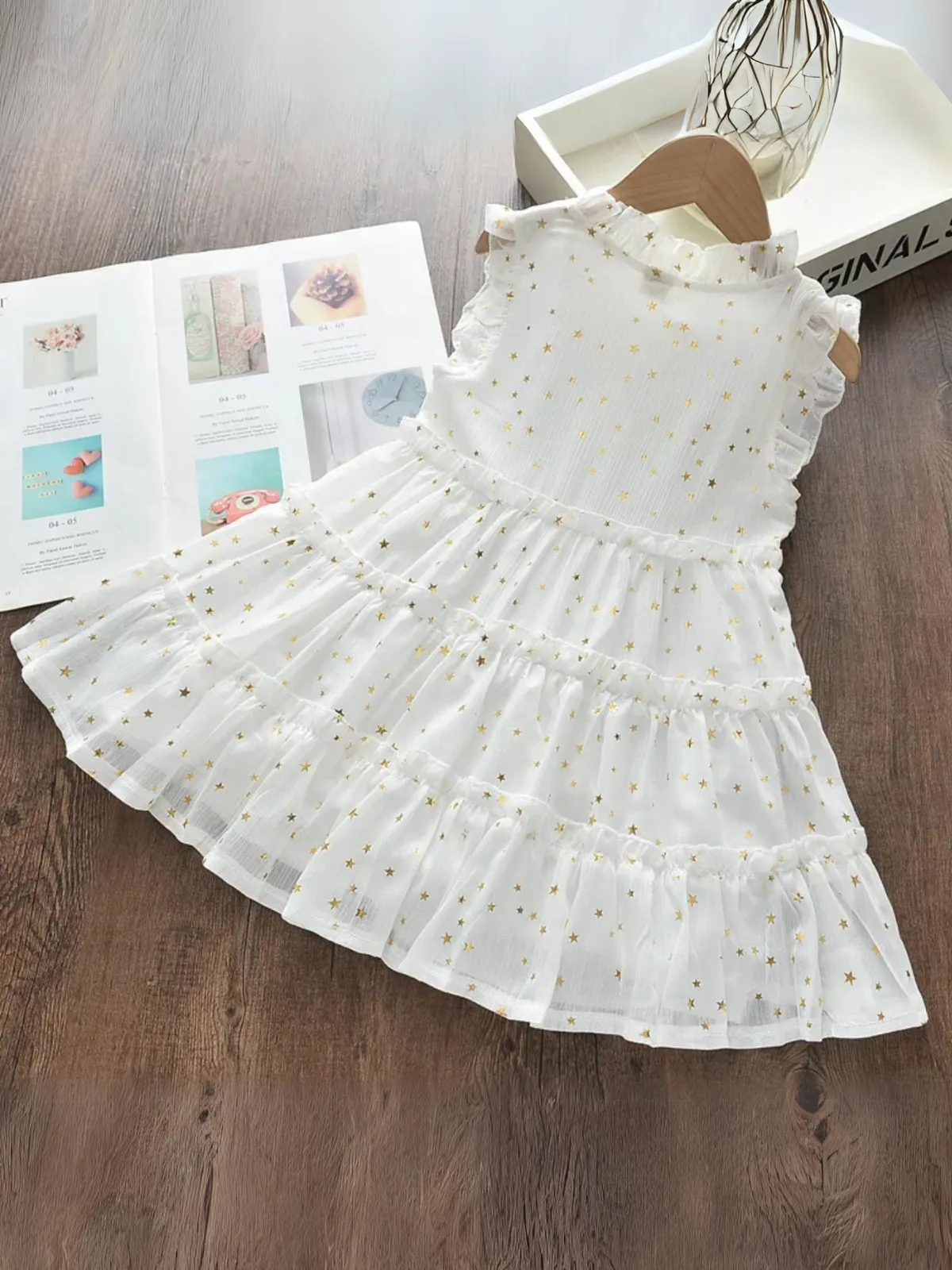 Dazzling Day Star Sequin Tiered Dress