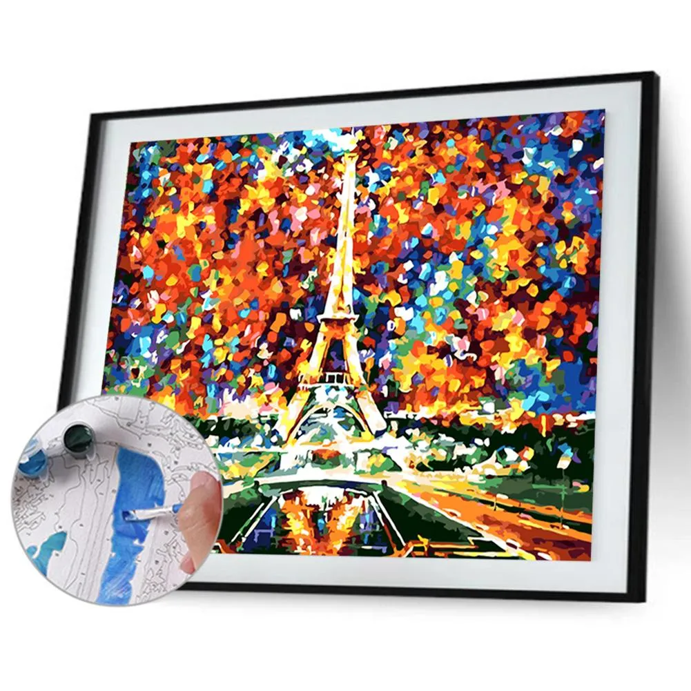 Dazzling Eiffel - Paint by Numbers 40x50cm