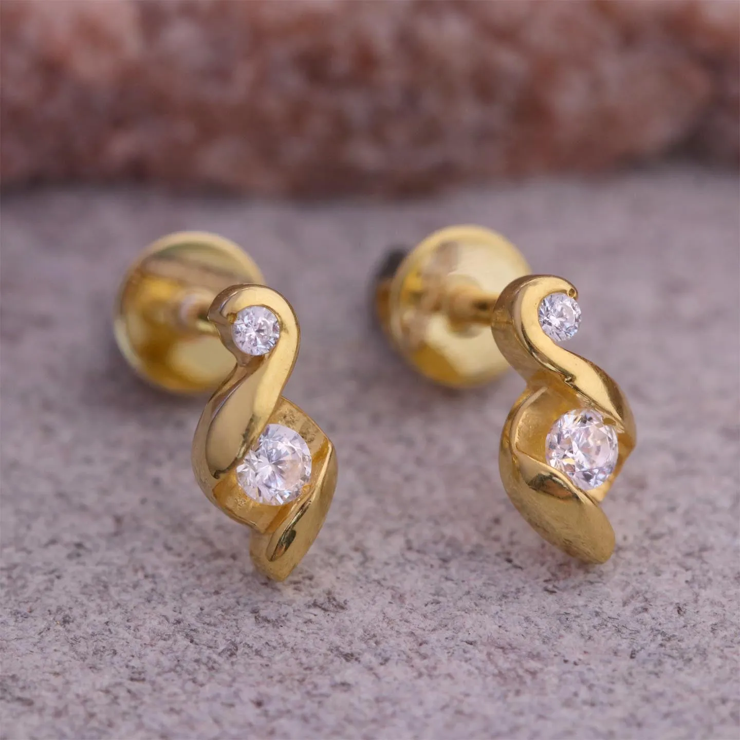 Dazzling Silver Stud Earrings