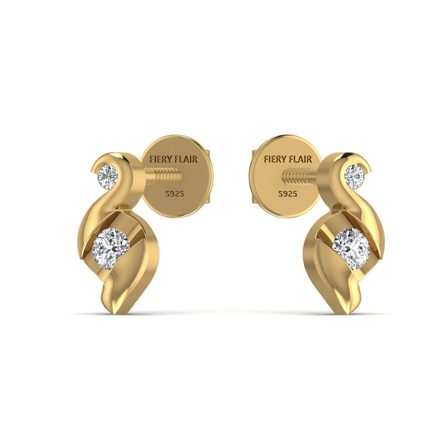 Dazzling Silver Stud Earrings