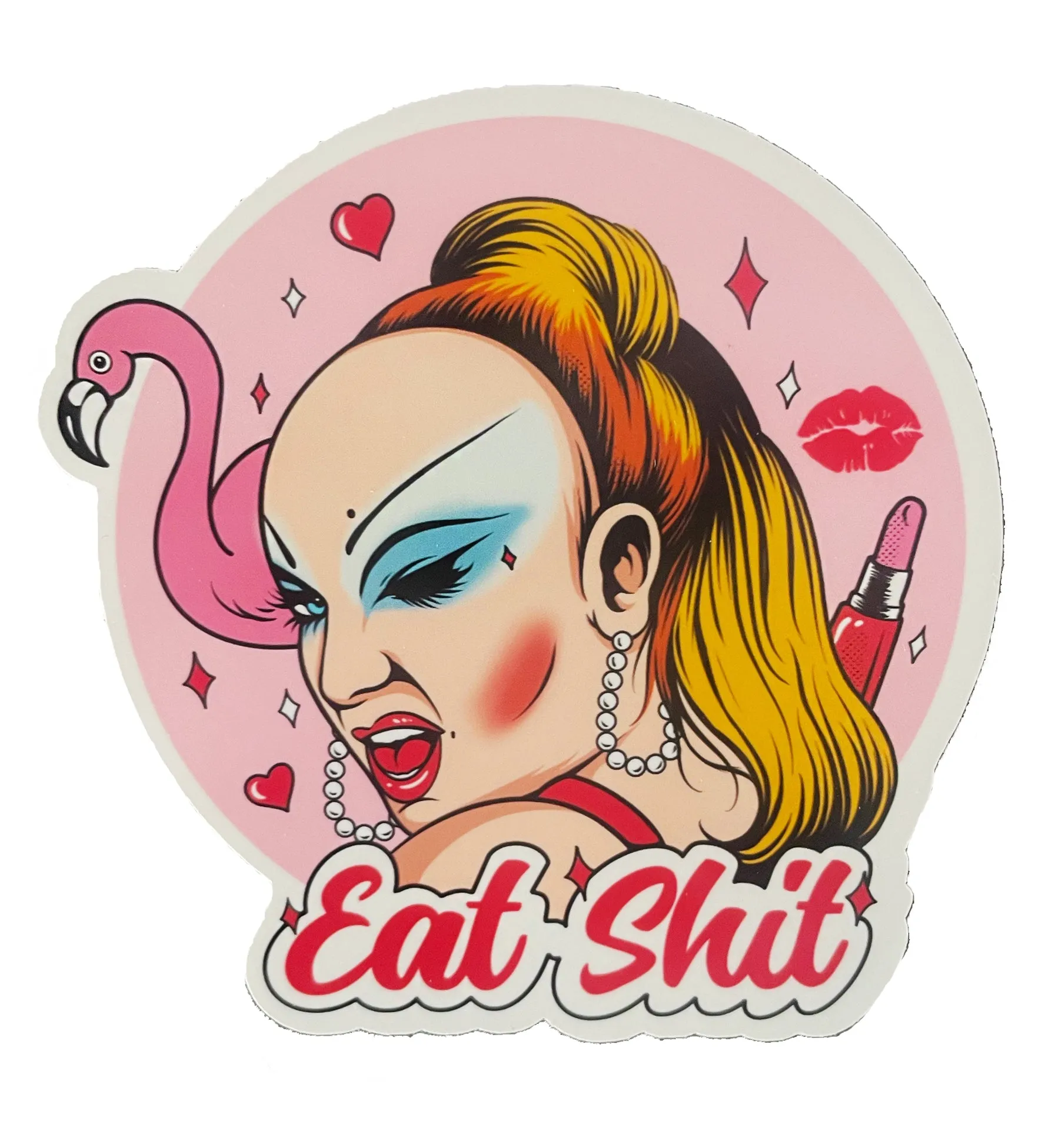 Divine "Eat Shit" Cut Vinyl STICKER