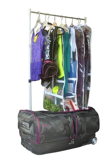 Ecogear 28" Wheeled Duffel with Garment Rack and Drop Bottom