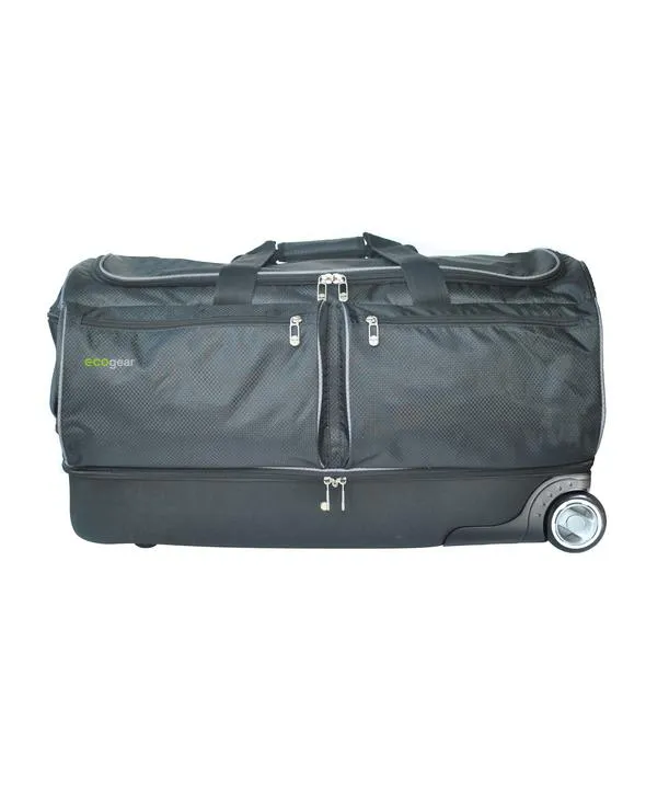 Ecogear 28" Wheeled Duffel with Garment Rack and Drop Bottom