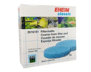 Eheim Classic 350 Blue Filter Pads 2 pack