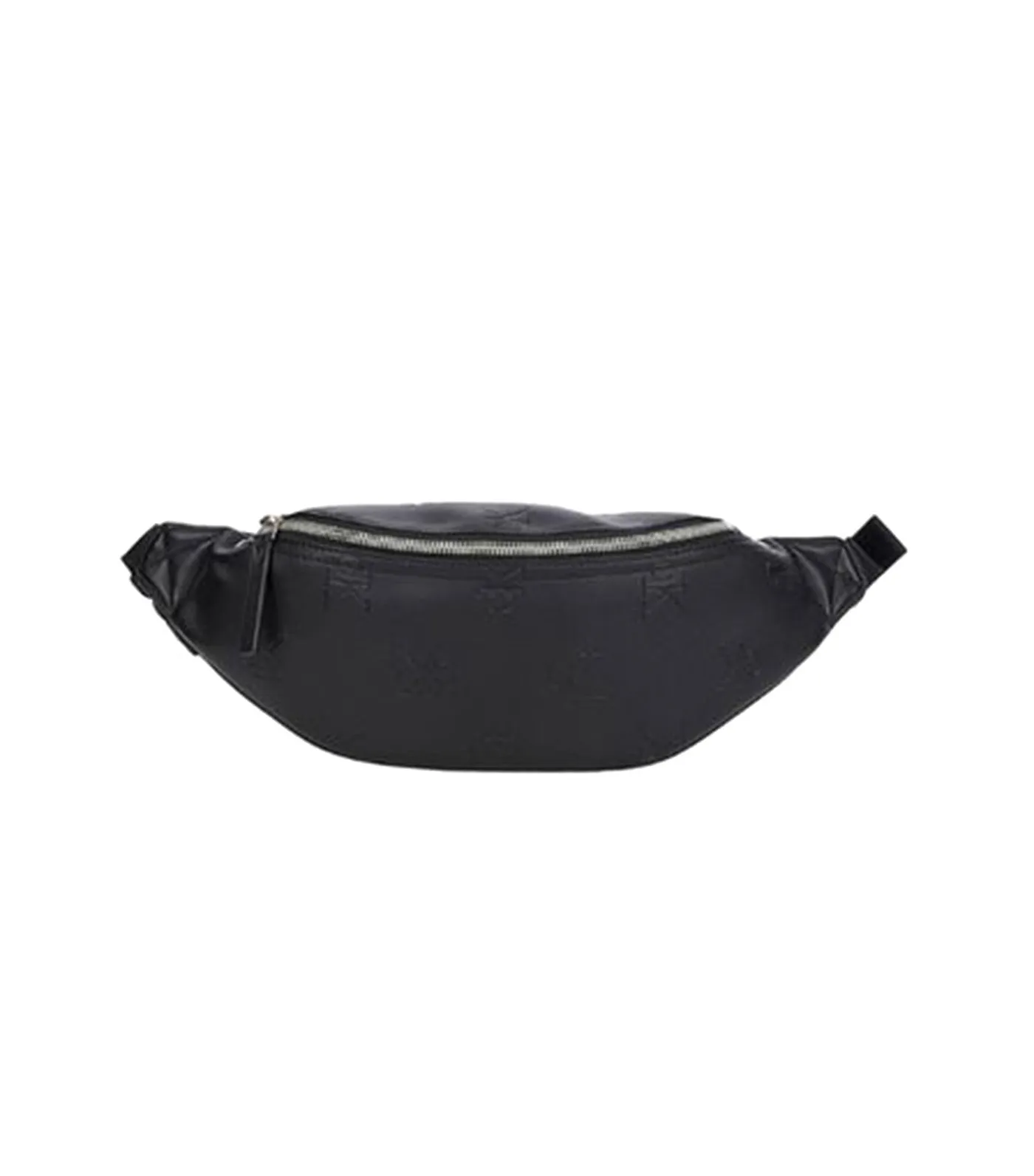 Embossed Monogram Waist Bag Black