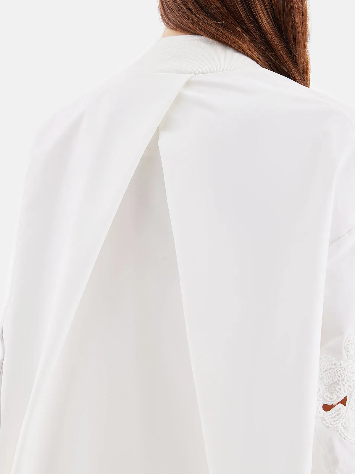 Embroidered Sleeve Jacket