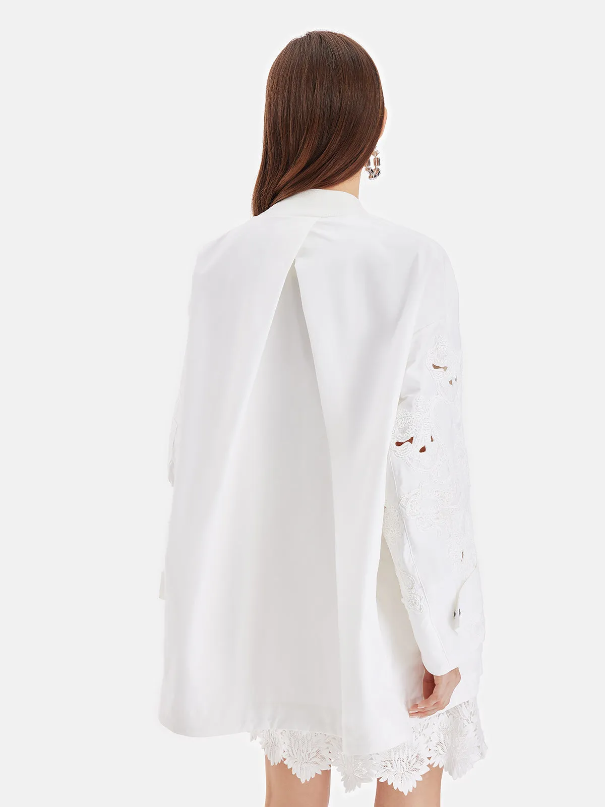 Embroidered Sleeve Jacket