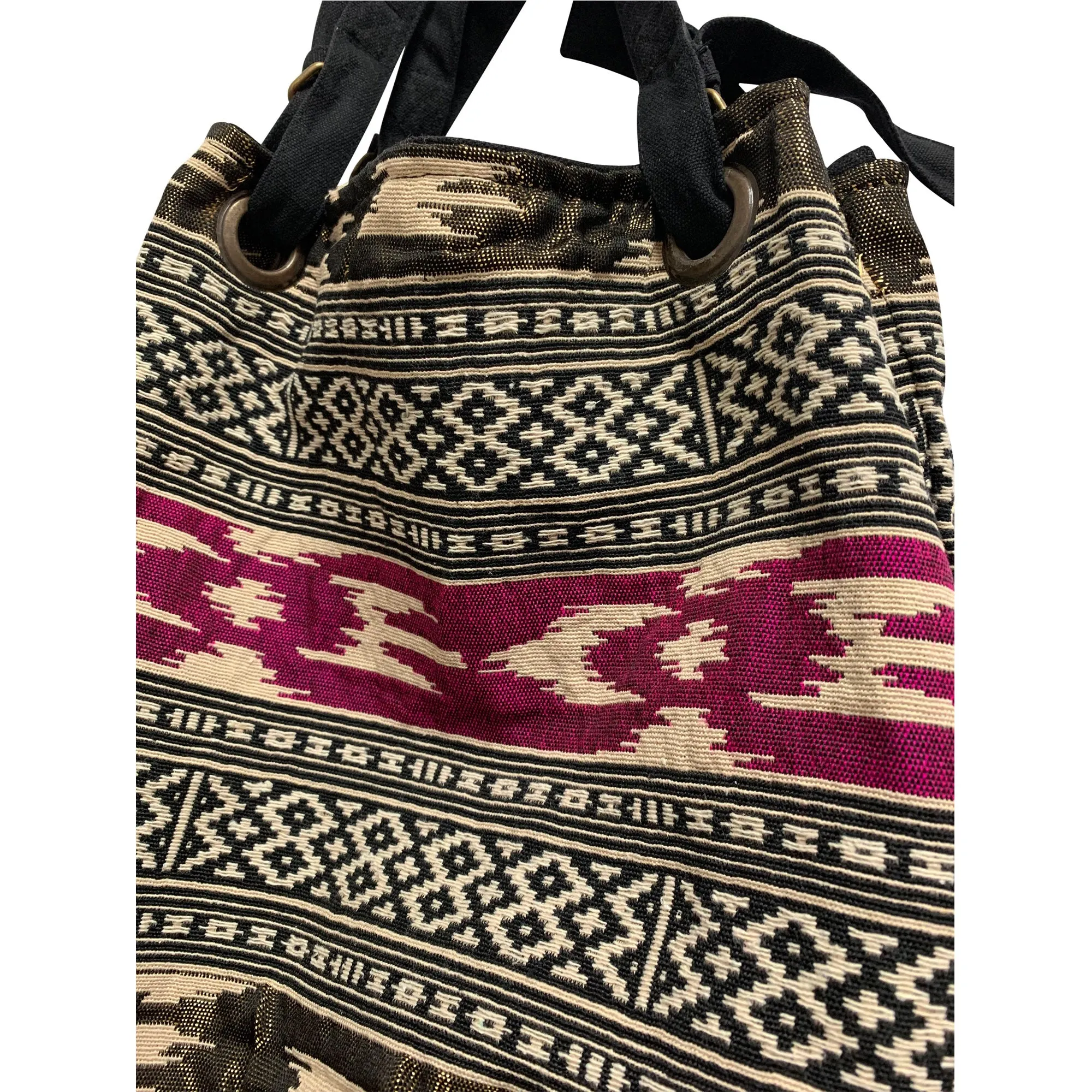 Ethnic Handwoven Boho Hippie Cotton Southwestern Style Tribal Shoulder Sling Bag #1