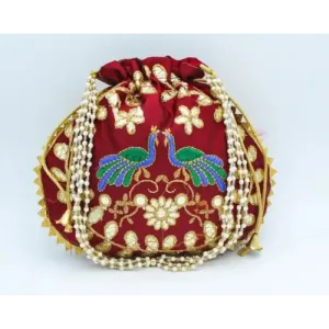 Fancy Embroidered Potli Bag For Women